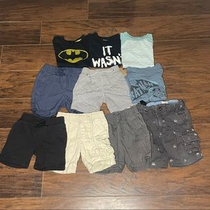 Boys 2T Lot of Shorts and Short Sleeve Shirts Spring Summer Mixed Brands